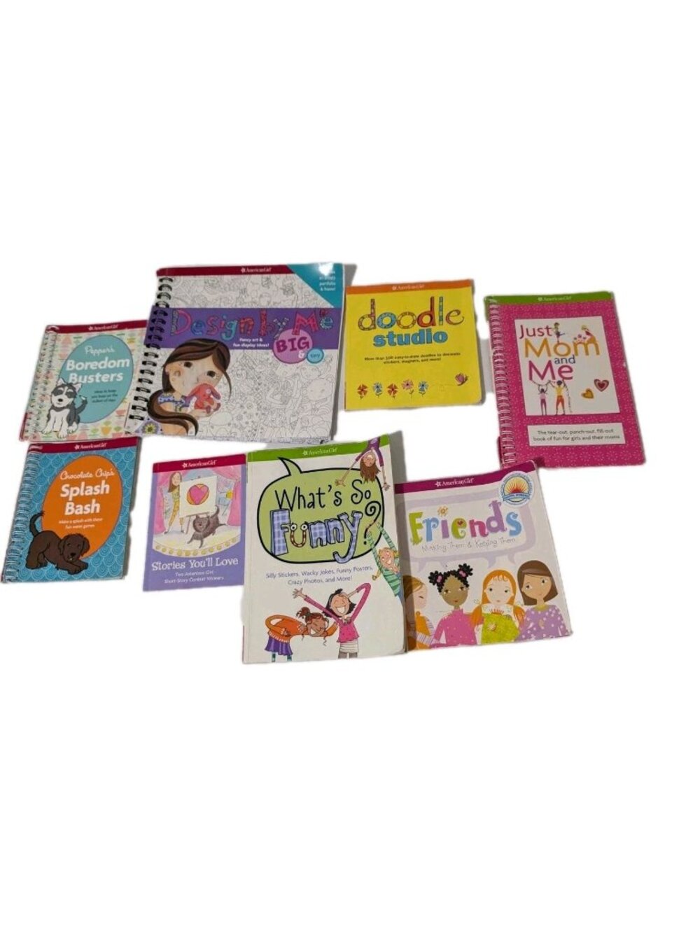 American Girl Teen/Tween Girl Activity Books Lot of 8 Mom me Doodle Stories etc
